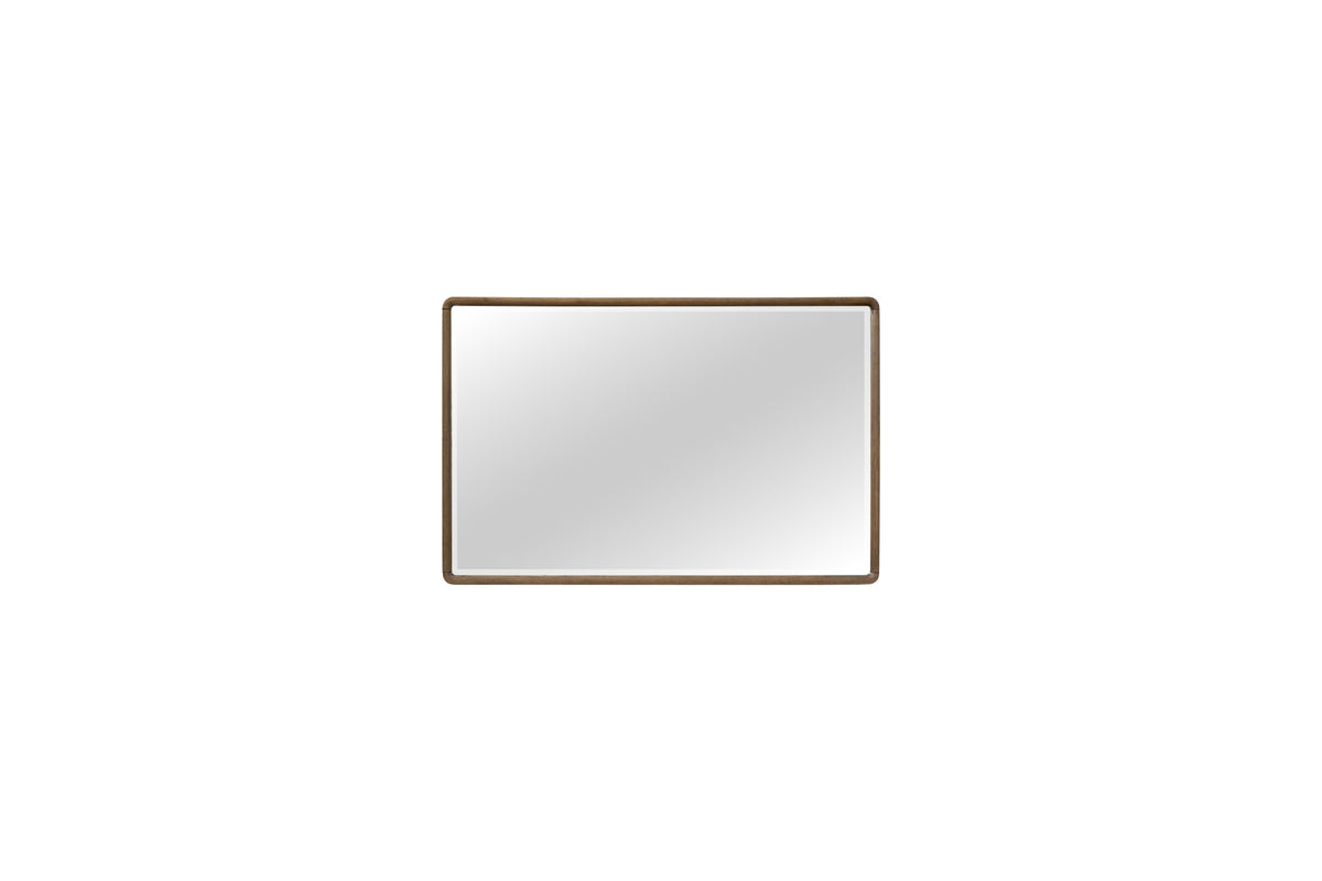 Latte Rectangle Wood Mirror