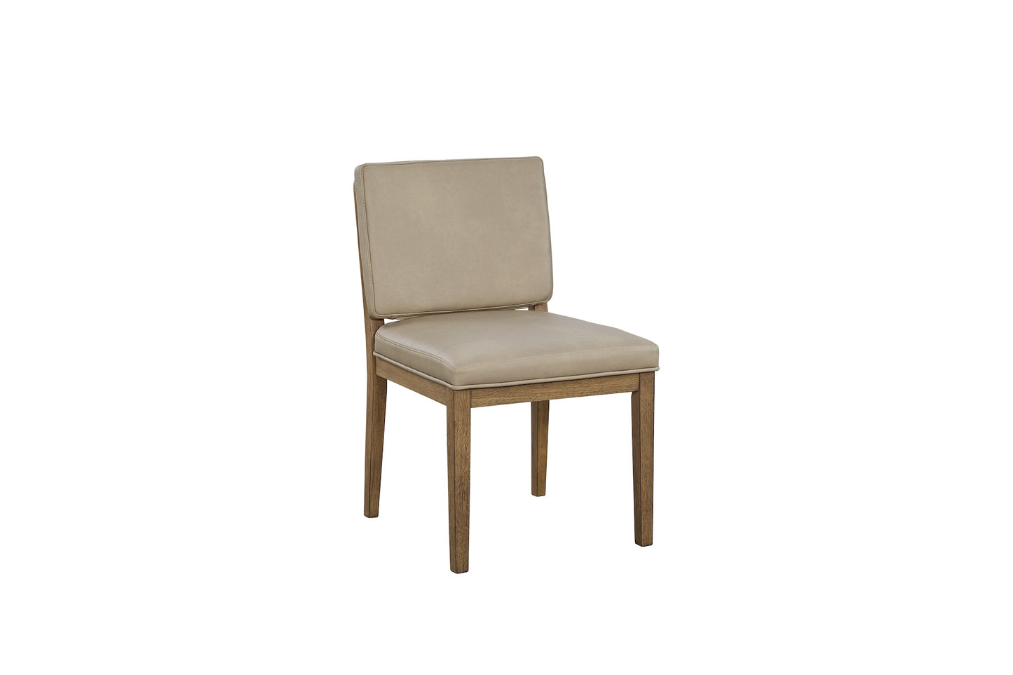 Latte & Leather Soft Back Chair