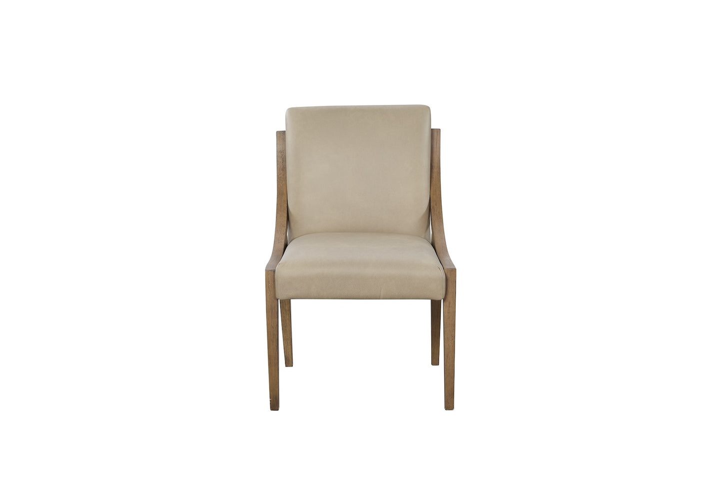 Latte & Leather Sling Back Chair