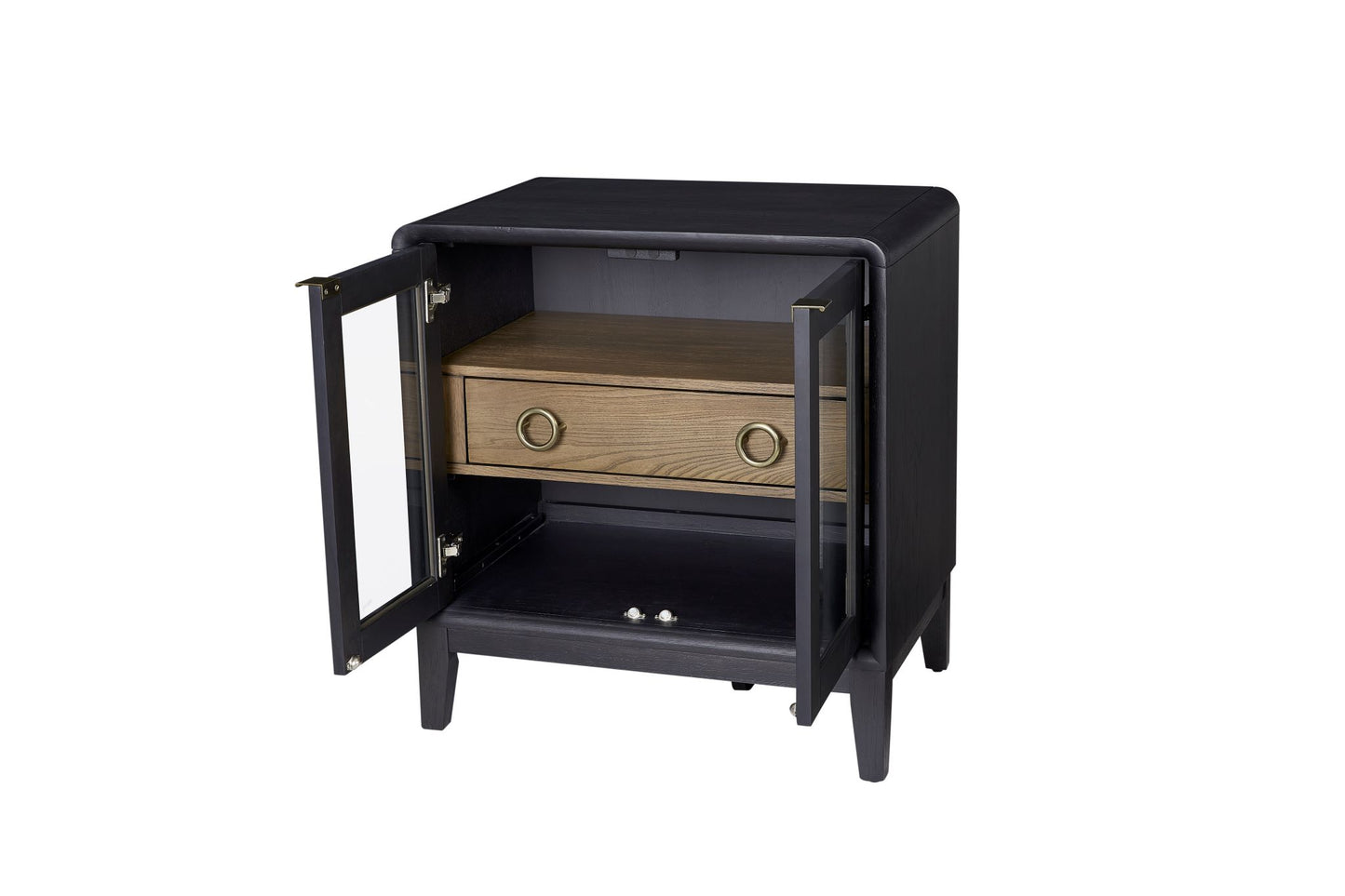 Glass Door Nightstand