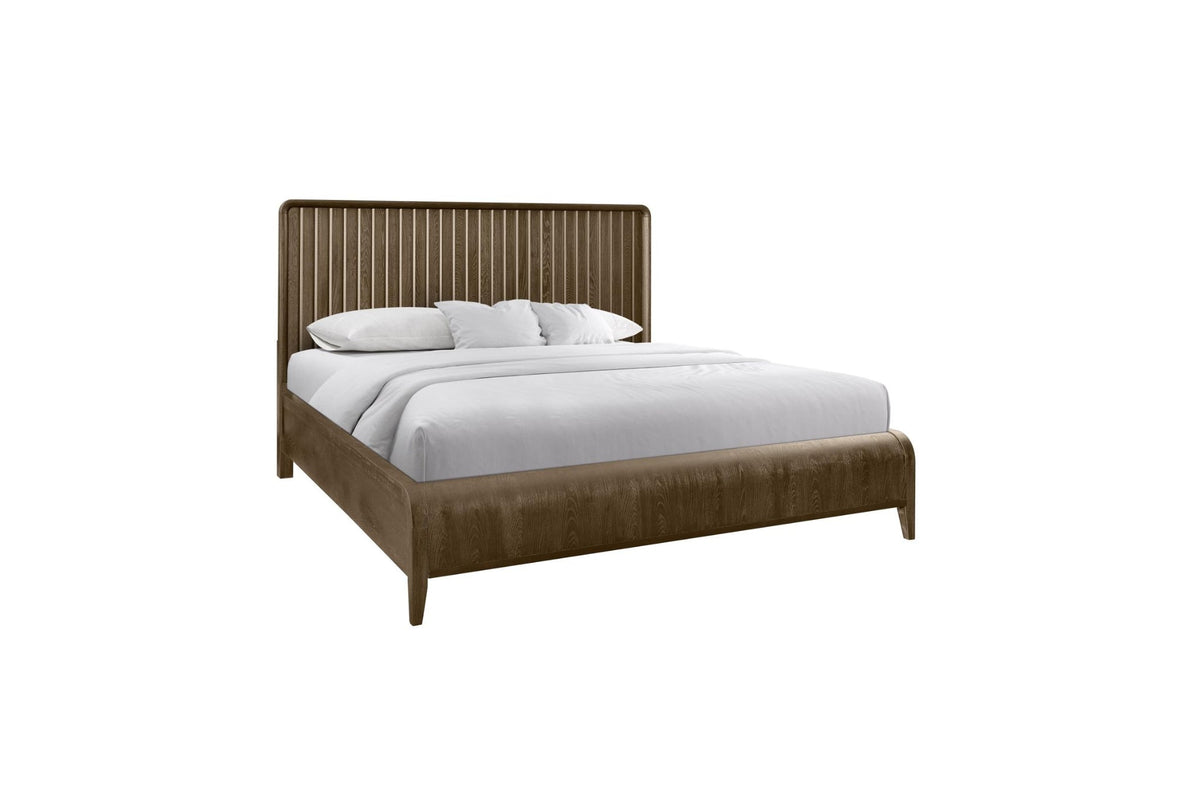 Latte Waterfall Panel Bed
