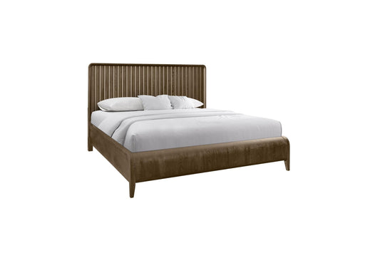 Latte Waterfall Panel Bed