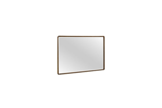 Latte Rectangle Wood Mirror
